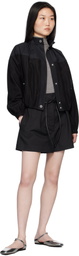 3.1 Phillip Lim Black Origami Pleated Shorts