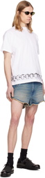 Random Identities White Chain Belt Print Short Sleeve T-shirt