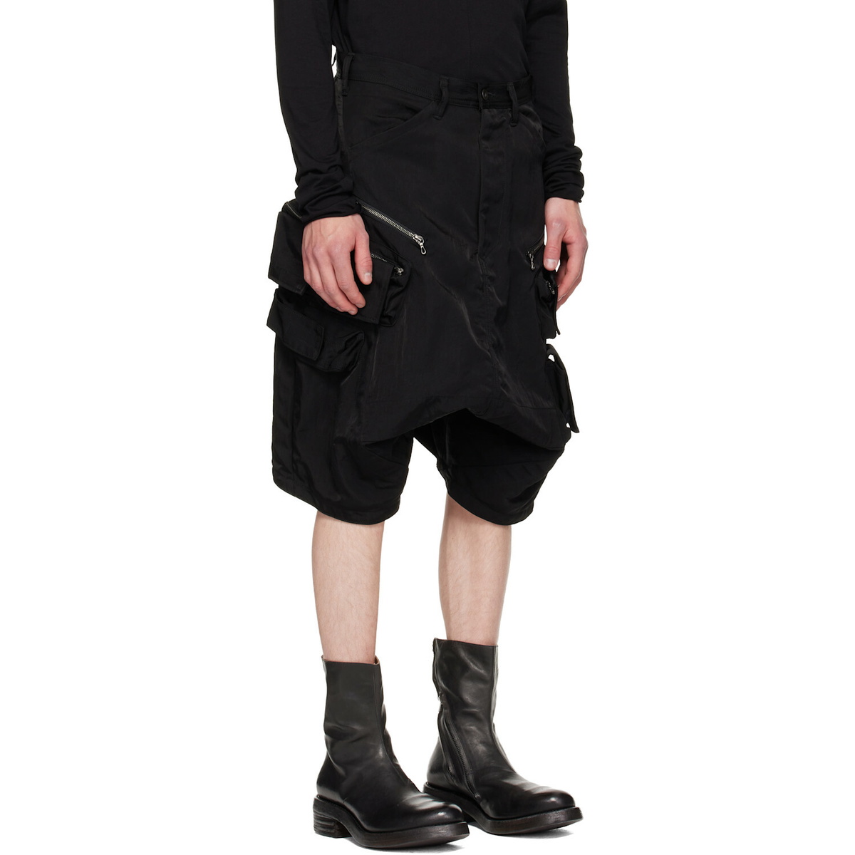 Julius Black Tactical Kite Shorts