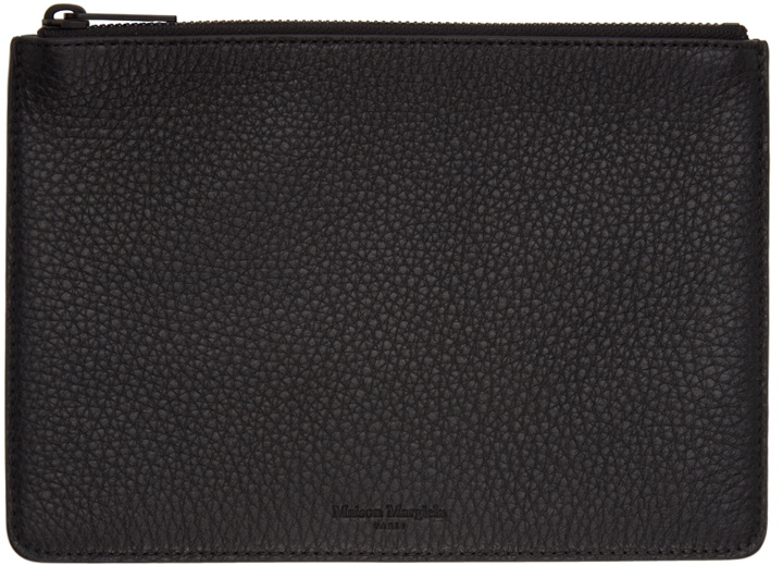 Photo: Maison Margiela Black Grained Leather Pouch