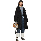 Loewe Blue Wool Cropped Jacquard Sweater