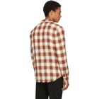 Frame Red and White Plaid Work Shirt