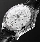 Vacheron Constantin - Fiftysix Day-Date Automatic 40mm Stainless Steel and Alligator Watch - Men - Gray