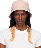 MM6 Maison Margiela Pink Cotton Canvas Bucket Hat