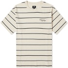 Edwin Men's Windup Stripe T-Shirt in Beige/Blue/Black