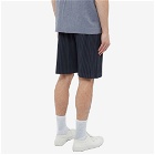 Homme Plissé Issey Miyake Men's Pleated Drawstring Short in GnmtlGry