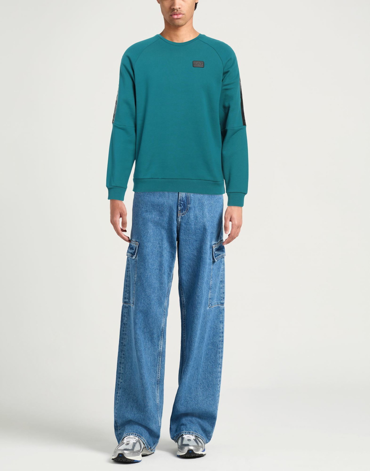 Ea7 Mens Sweatshirt Deep teal