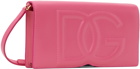 Dolce&Gabbana Pink 'DG' Logo Phone Bag