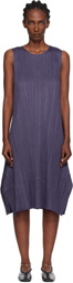 PLEATS PLEASE ISSEY MIYAKE Gray Monthly Colors July Midi Dress
