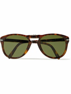 Persol - Round-Frame Folding Tortoiseshell Acetate Sunglasses