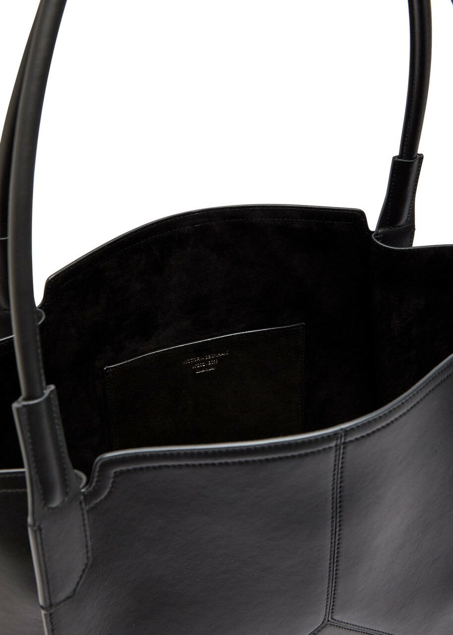 Victoria Beckham Victoria Small Panelled Leather Tote - Black - One Size