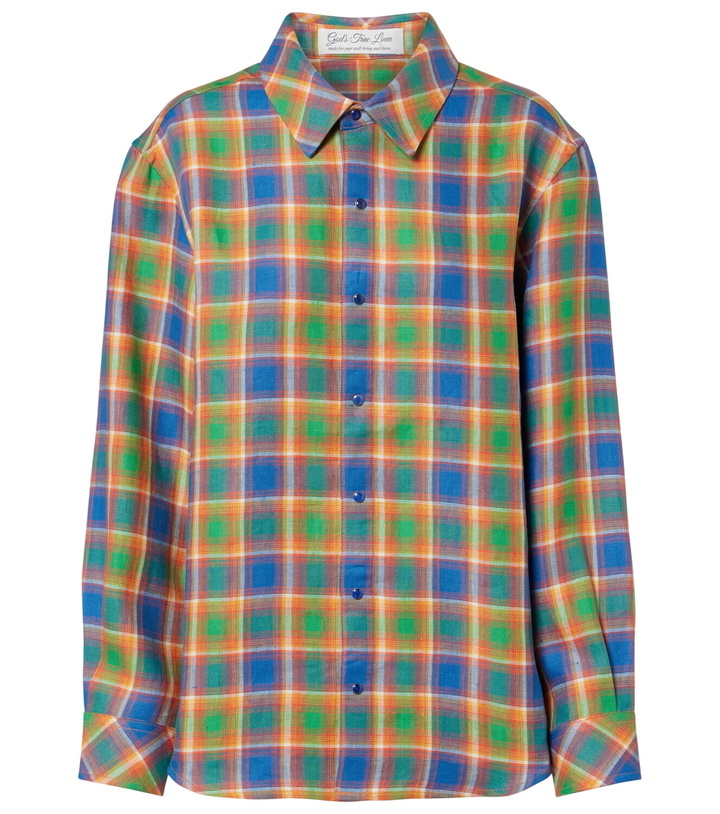 Photo: God's True Cashmere Brilliant linen shirt with lapis lazuli