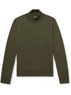 The Row - Emile Wool and Silk-Blend Rollneck Sweater - Green