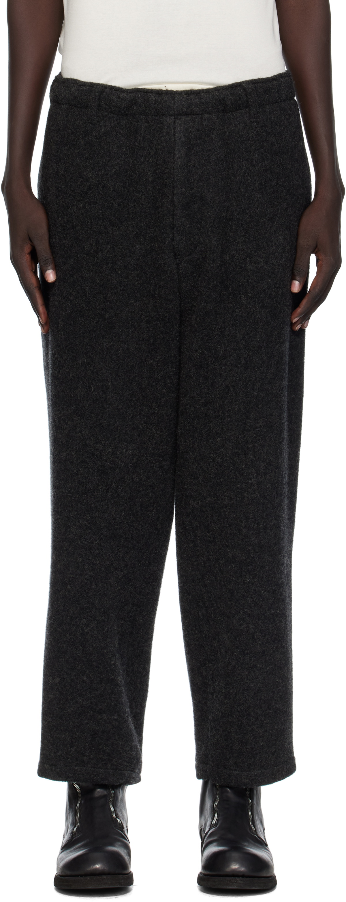 Y's For Men Black Drawstring Cargo Pants Y's For Men