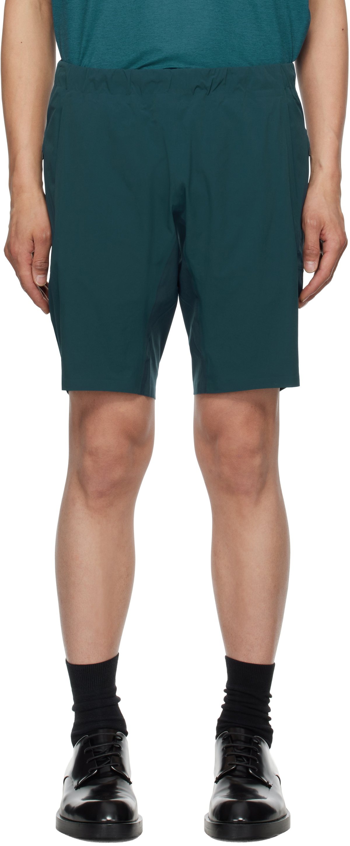 Veilance Blue Secant Comp Shorts