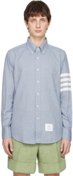 Thom Browne Blue 4-Bar Shirt