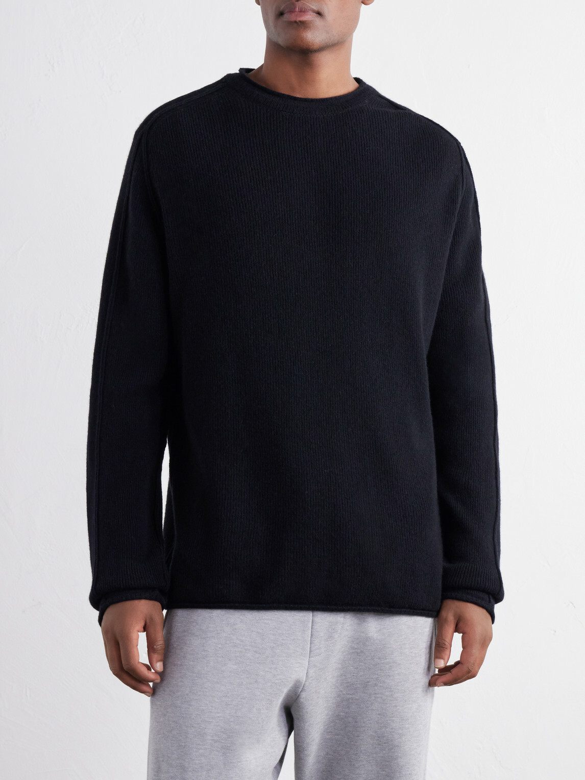 Casey Casey - Merino Wool and Cashmere-Blend Sweater - Black