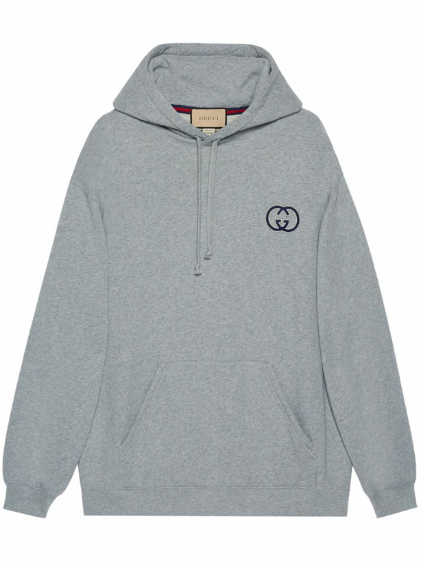 Photo: GUCCI - Logo Cotton Overszed Hoodie