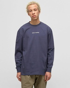 Daily Paper Etype Ls Tee Blue - Mens - Longsleeves