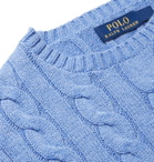 Polo Ralph Lauren - Cable-Knit Cotton Sweater - Blue