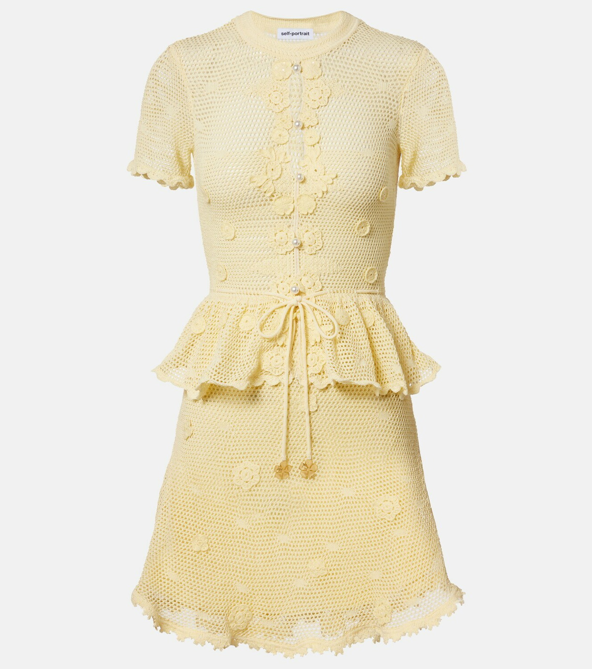 Self-Portrait Embellished minidress