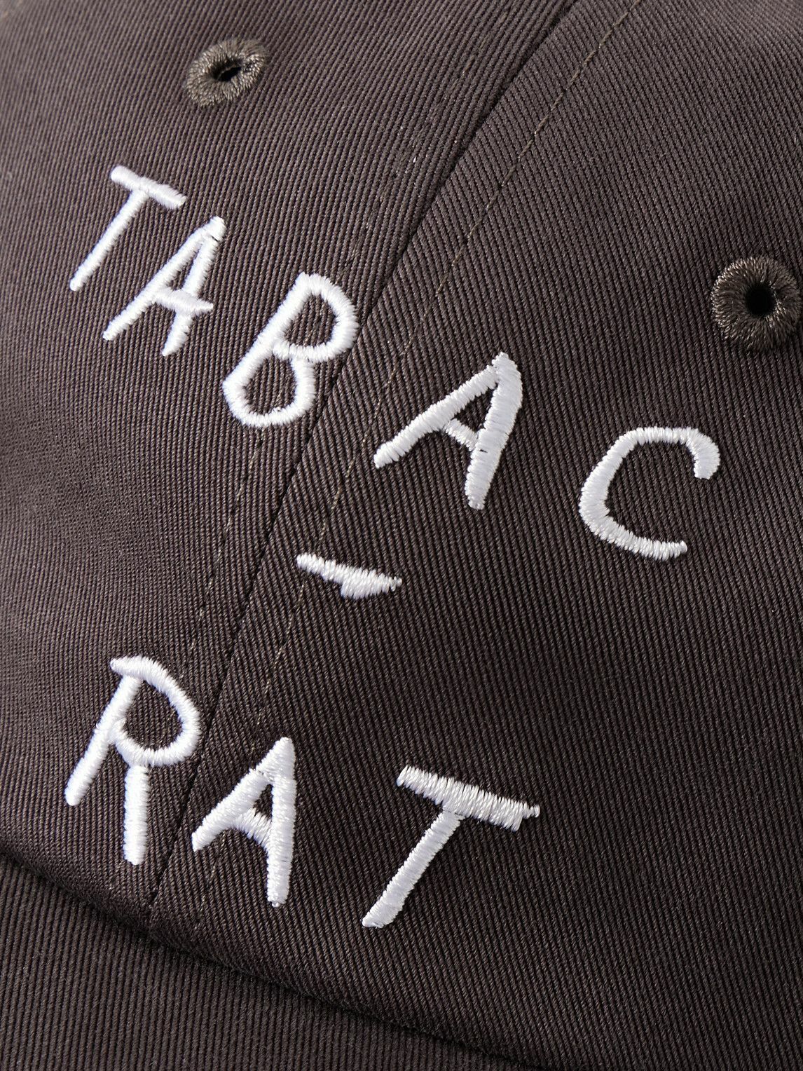 Enfants Riches Déprimés - Tabac Rat Leather-Trimmed Embroidered Cotton-Twill Baseball Cap