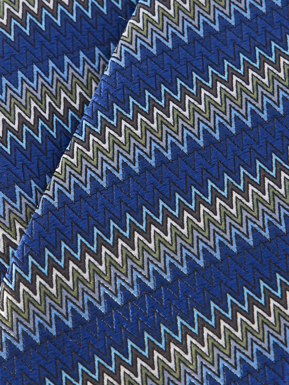 Missoni - 7cm Crochet-Knit Silk Tie - Blue