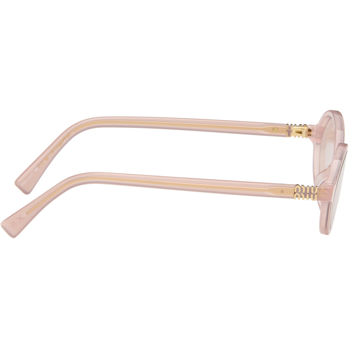 Miu Miu Eyewear Pink Miu Regard Sunglasses