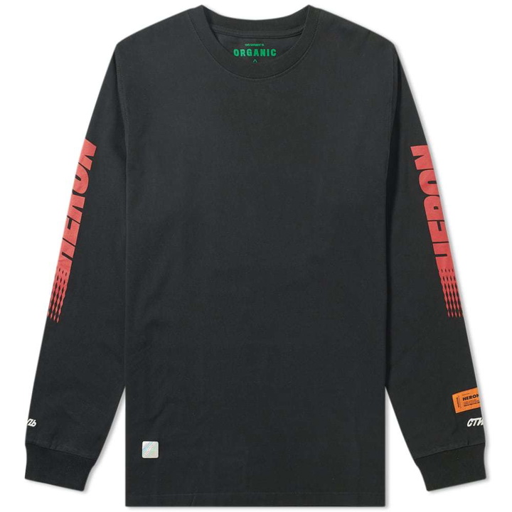 Photo: Heron Preston Long Sleeve Racing Tee Black