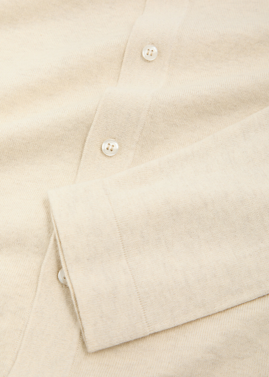 Paige Knitted Cotton Shirt Cream