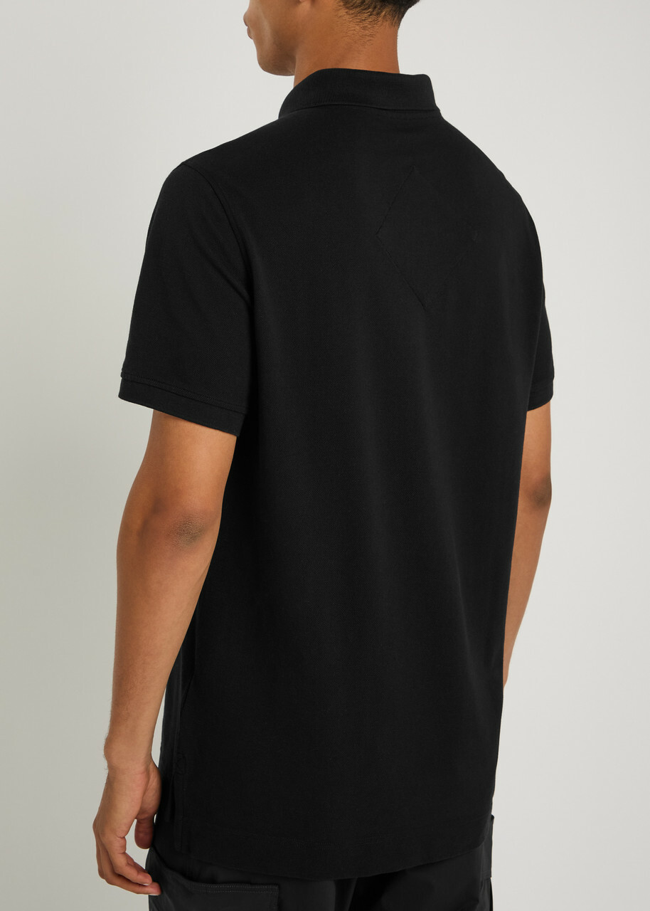 Canada Goose Beckley Logo Piqué Cotton Polo Shirt Black