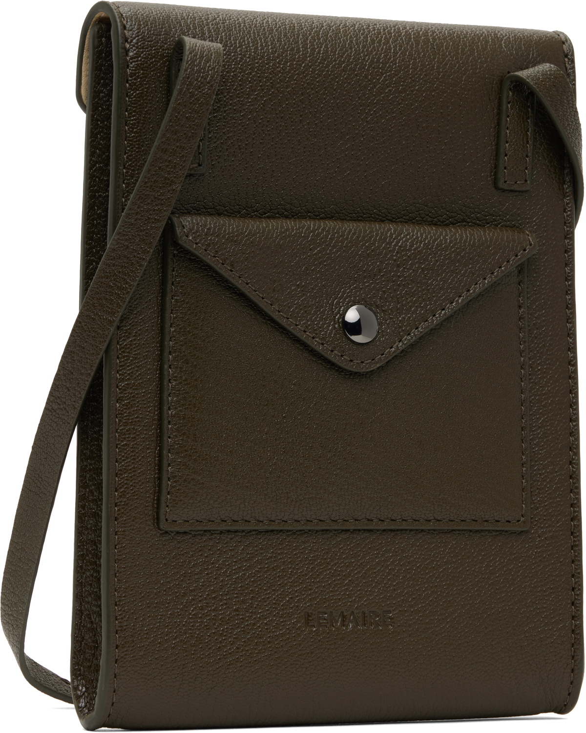 LEMAIRE Khaki Enveloppe Strap Pouch Lemaire