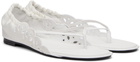 JACQUEMUS White 'The Flat' Sandals