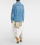 Frame Distressed denim shirt