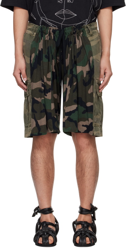 Photo: Bless Khaki Camouflage 'Overcamoujerseyshorts' Shorts