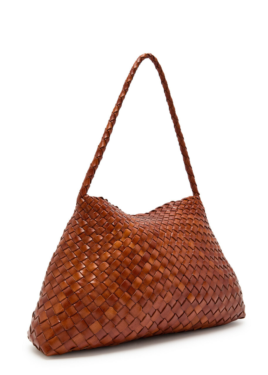 Dragon Diffusion Santa Maria Woven Leather Shoulder bag - Tan - One Size