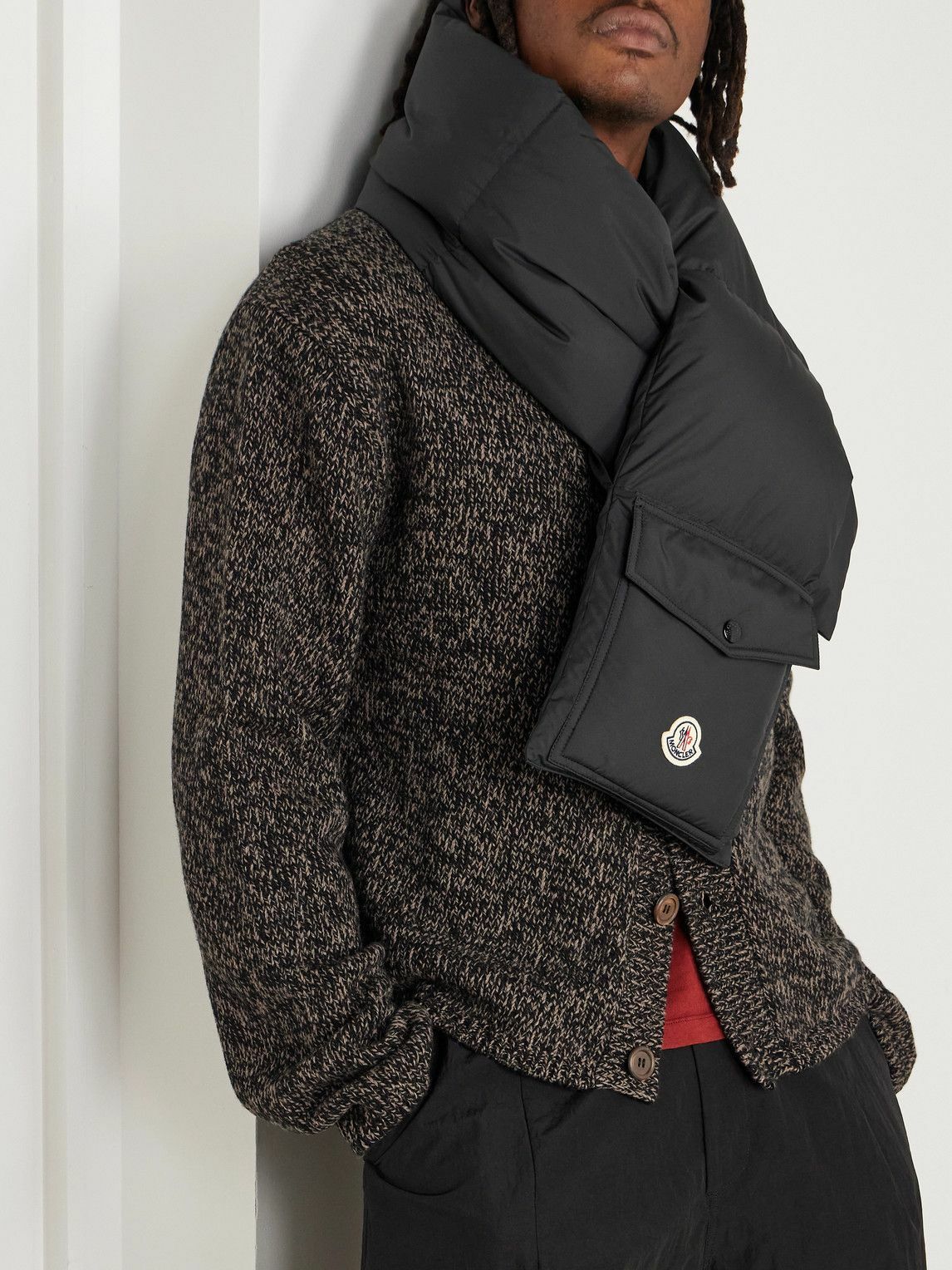 Moncler - Logo-Appliquéd Quilted Shell Down Scarf