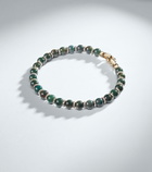 David Yurman Spiritual 18kt gold bracelet with bloodstones and diamonds