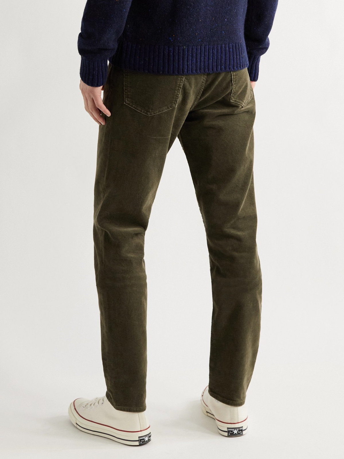 PT Torino Pants Corduroy Stretch Slim Fit Green