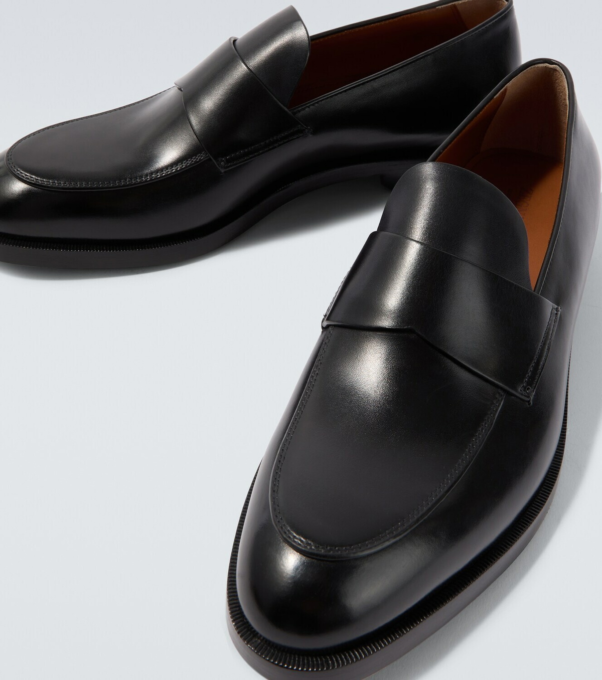 Zegna Leather penny loafers