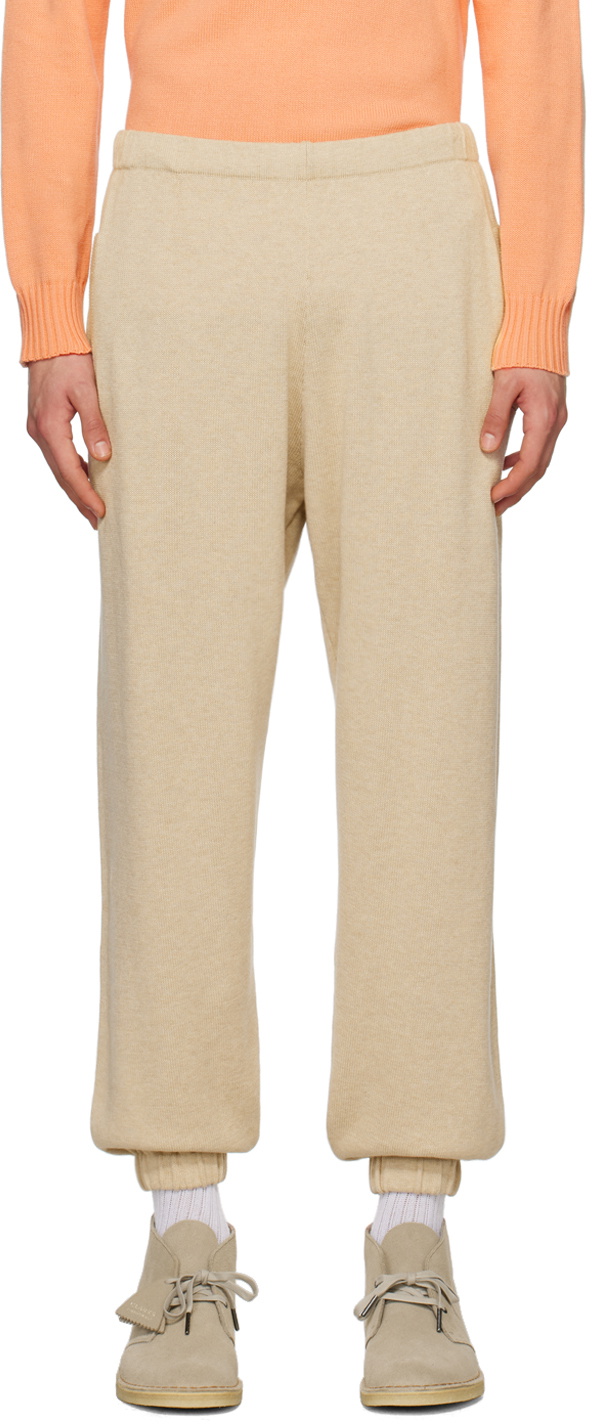 Ghiaia Cashmere Beige Jogger Sweatpants Ghiaia Cashmere