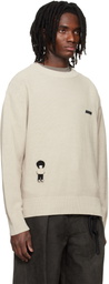 Song for the Mute Beige Oversized Sweater
