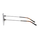 Gucci Black Semi-Rimless Glasses