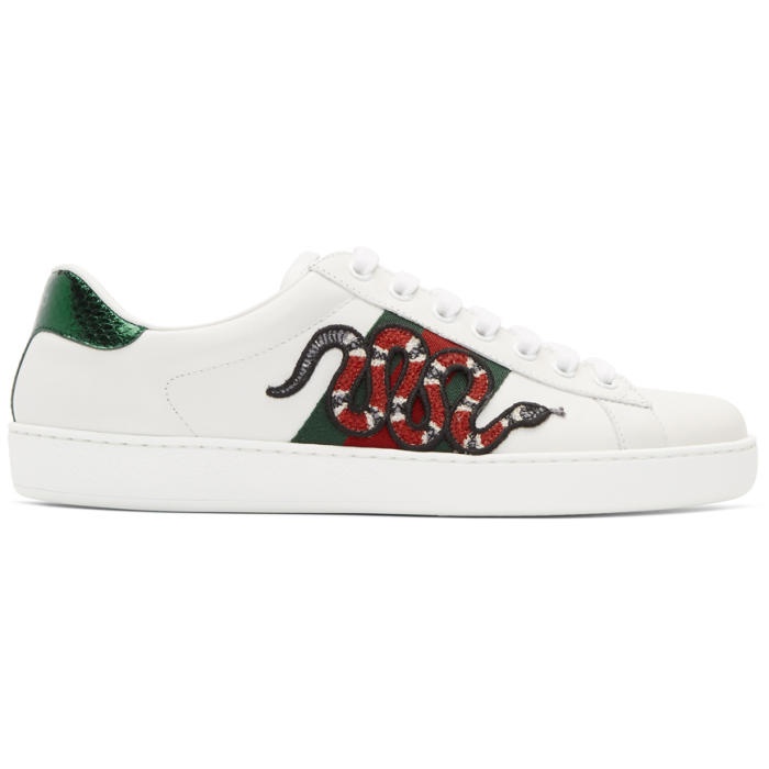 Photo: Gucci White Snake New Ace Sneakers