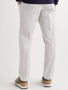 Altea - Dumbo Straight-Leg Stretch Lyocell and Cotton-Blend Twill Trousers - Gray