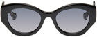 Gucci Black Oval Sunglasses