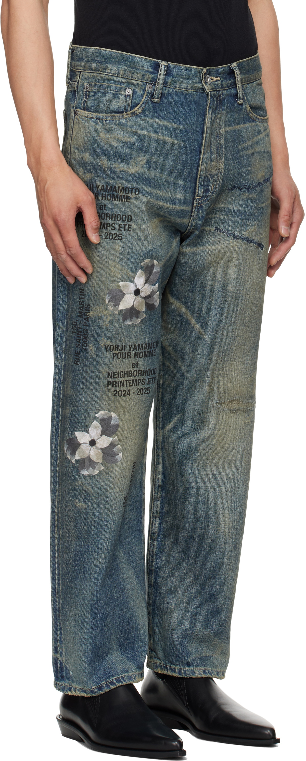 YOHJI YAMAMOTO Blue NEIGHBORHOOD Edition Savage Denim DP