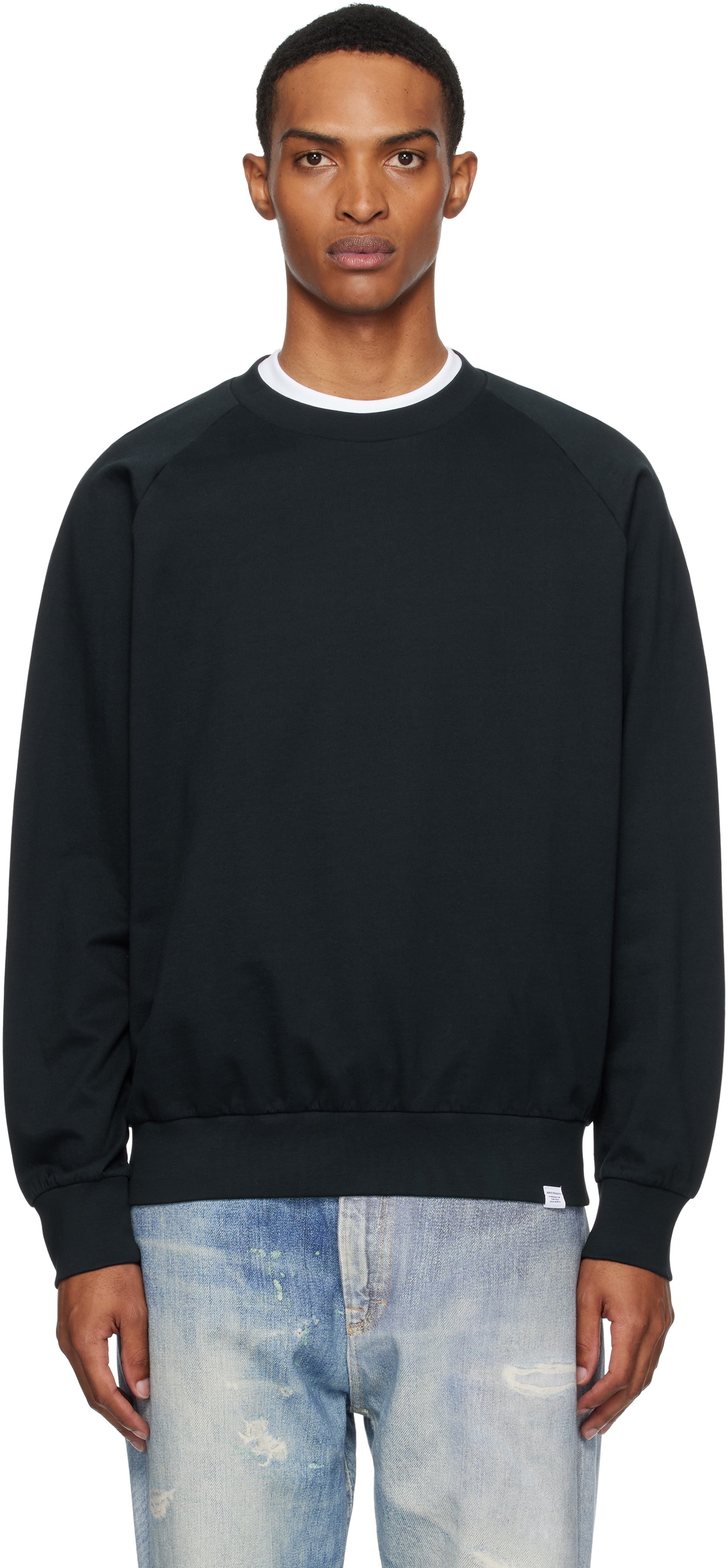 【関税込み】NORSE PROJECTS カーキ Marten スウェットシャツ NORSE PROJECTS Brown Marten Relaxed Raglan Light Sweatshirt
