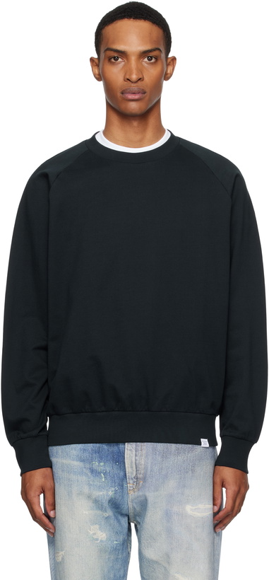 Photo: NORSE PROJECTS Navy Marten Relaxed Raglan Light Sweatshirt