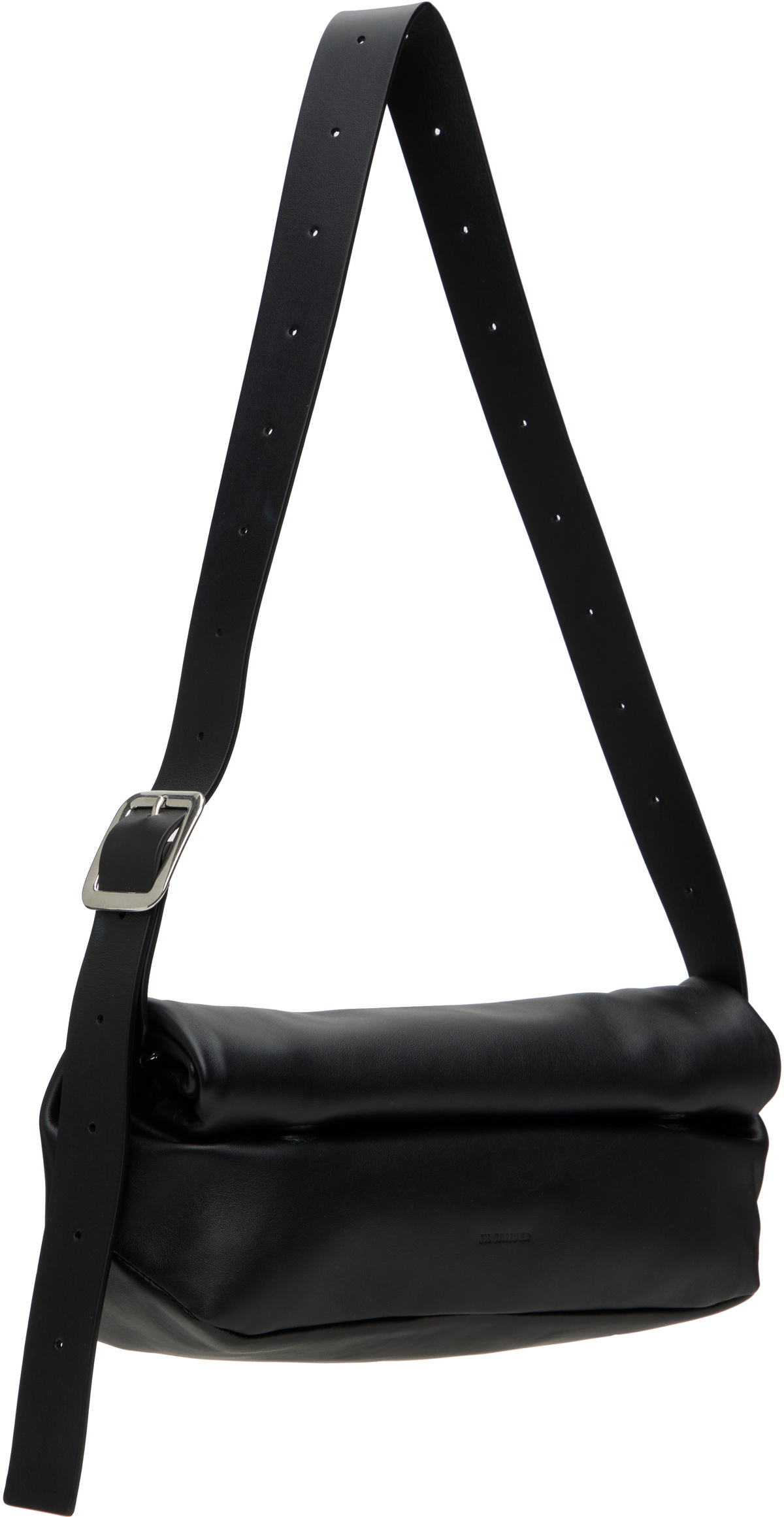 Jil Sander Black Rollup Small Square Belt Bag